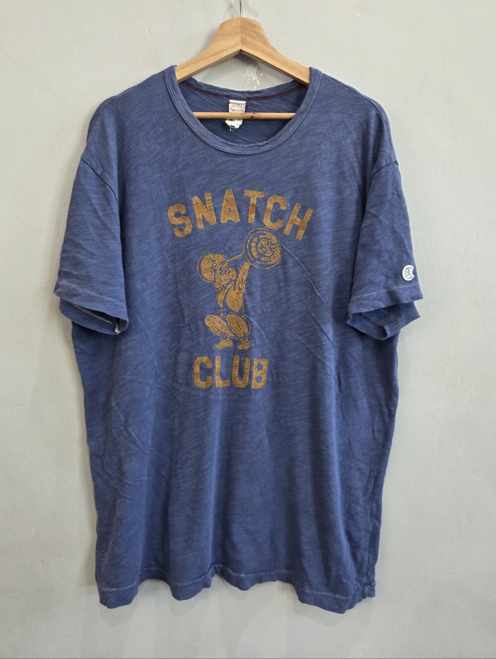 Champion Todd Snyder Snatch Club Blue Short Sleeve Shirt Men's Size XL
